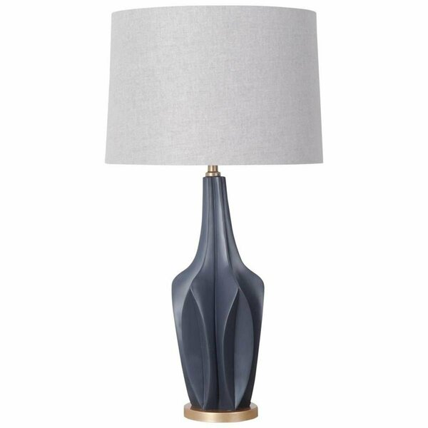 Estallar 29 x 7 x 7 in. Sculptural Slate Blue Table Lamp ES3097198